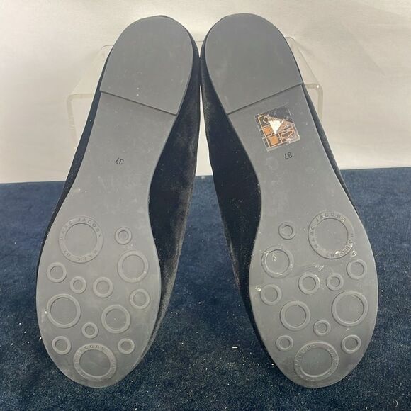 Marc by Marc Jacobs Burgundy Velvet Embroidered Owl Flats  Marc Jacobs Black Velvet Owl Loafers